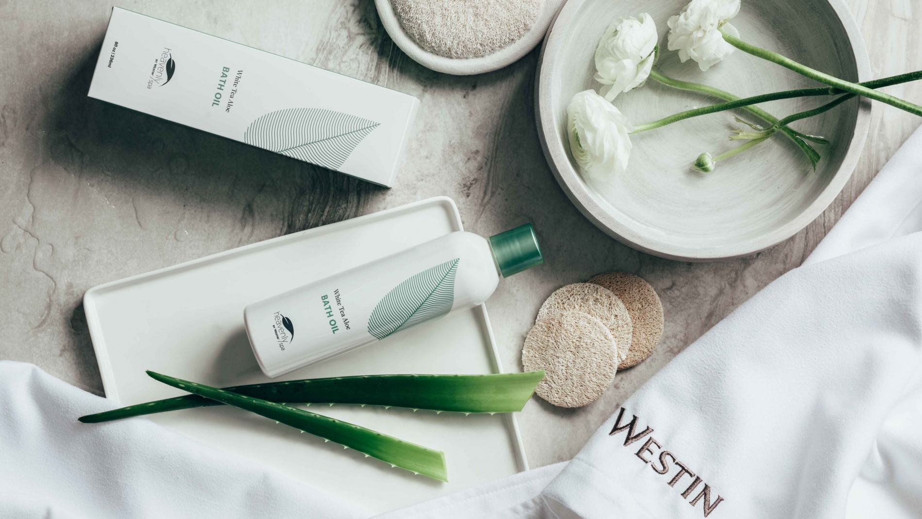 Spa Treatment items including salts and massage oils